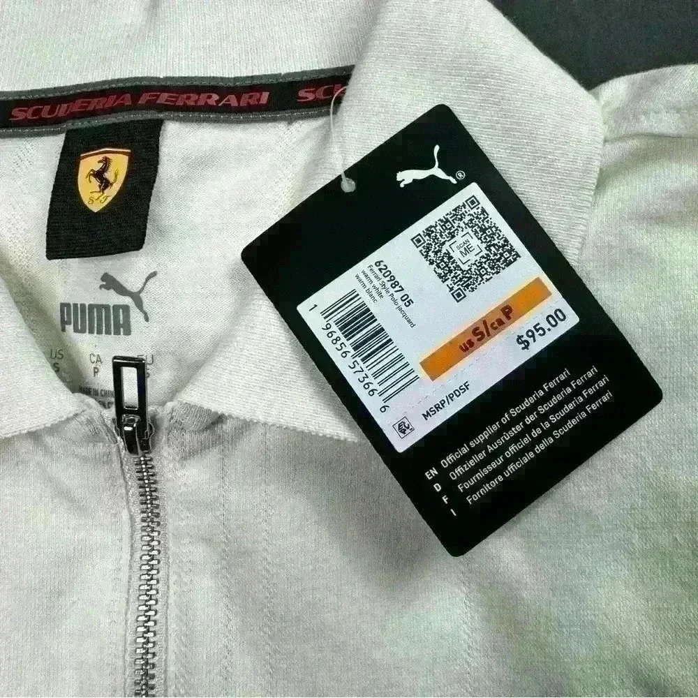 💰HUGE CLEARANCE SALE 💰 NWT Puma Scuderia Ferrari Mens Polo Jacquard Size Small - Picture 2 of 6